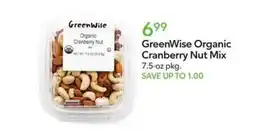 Publix GreenWise Organic Cranberry Nut Mix offer