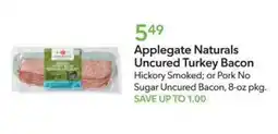 Publix Applegate Naturals Uncured Turkey Bacon offer