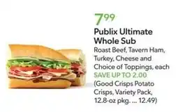 Publix Publix ultimate whole sub offer