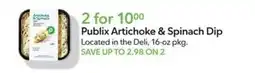 Publix Publix Artichoke & Spinach Dip offer