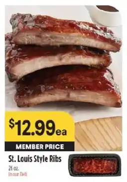 Raley's St. Louis Style Ribs offer