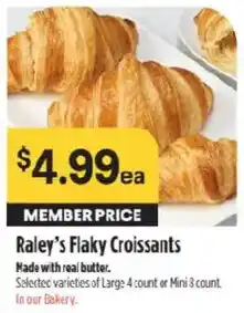 Raley's Raley's Flaky Croissants offer
