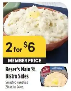Raley's Reser's Main St. Bistro Sides offer