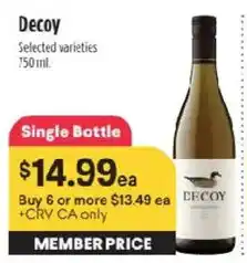 Raley's Decoy Selected Varieties offer