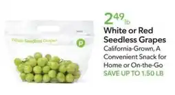 Publix P White Seedless Grapes offer