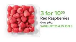 Publix Red Raspberries offer
