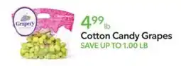 Publix Grapery cotton candy grapes offer
