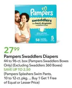 Publix Pampers Swaddlers Diapers offer