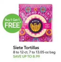 Publix Siete Tortillas offer