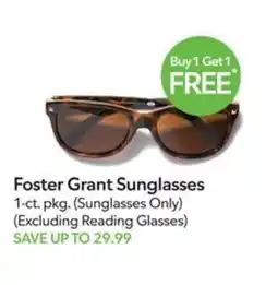 Publix Foster Grant Sunglasses offer