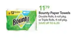 Publix Bounty paper towels offer
