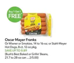 Publix Oscar Mayer Franks offer