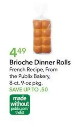 Publix Publix Bakery Brioche Dinner Rolls offer