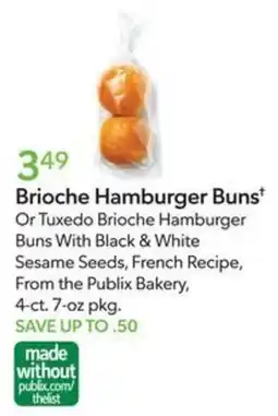Publix Publix Bakery Brioche Hamburger Buns offer