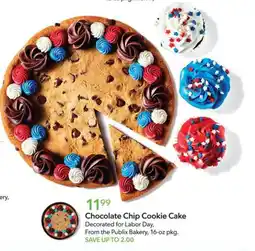 Publix Publix Bakery Chocolate Chip Cookie Cake offer