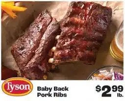 Rosauers Tyson Baby Back Pork Ribs offer