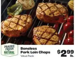 Rosauers Prairie Fresh Natural Boneless Pork Loin Chops offer
