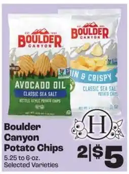 Rosauers Boulder Canyon Potato Chips offer