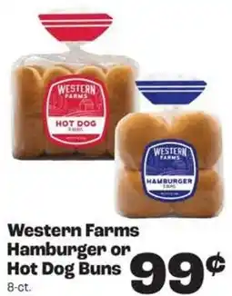 Rosauers Western Farms Hamburger or Hot Dog Buns offer