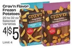 Rosauers Crav'n frozen potatoes offer