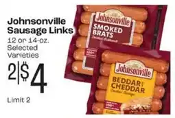 Rosauers Johnsonville sausage links offer