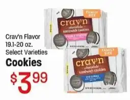Maceys Cray'n chocolate sandwich cookies offer