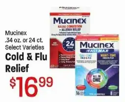 Maceys Mucinex Cold & Flu Relief offer