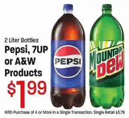 Maceys Pepsi, 7UP or A&W Products offer