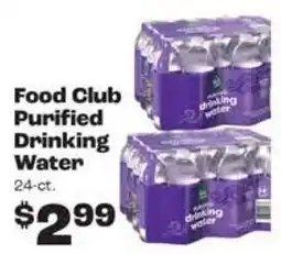 Rosauers Food Club Purified Drinking Water offer
