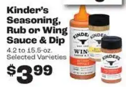 Rosauers Kinder's Seasoning, Rub or Wing Sauce & Dip offer