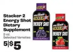 Rosauers Stacker 2 Energy Shot Dietary Supplement offer