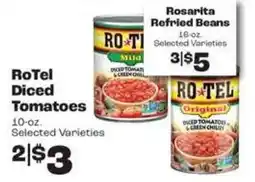 Rosauers Rotel diced tomatoes offer