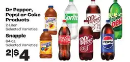 Rosauers Dr Pepper, Pepsi or Coke Products , Snapple offer