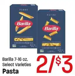 Maceys Barilla pasta offer