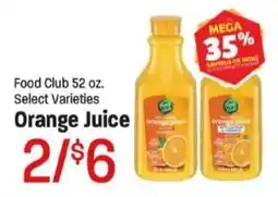 Maceys Food Club Orange Juice offer