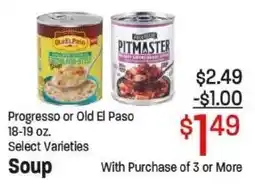Maceys Progresso or Old El Paso Soup offer