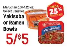 Maceys Maruchan Yakisoba or Ramen Bowls offer