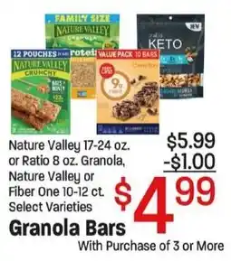Maceys Nature Valley Granola Bars offer