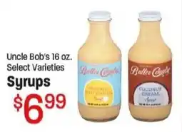 Maceys Uncle Bob's syrups offer