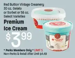 Maceys Red Button Vintage Creamery Premium Ice Cream offer
