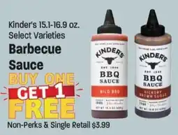 Maceys Kinder's barbecue sauce offer