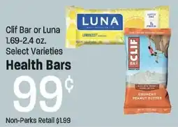 Maceys Clif Bar or Luna Health Bars offer
