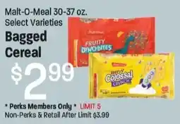 Maceys Malt-O-Meal Bagged Cereal offer