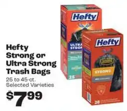 Rosauers Hefty strong or ultra strong trash bags offer