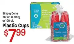 Maceys Simply Done plastic cups offer
