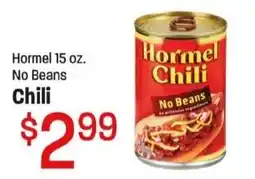 Maceys Hormel chili offer