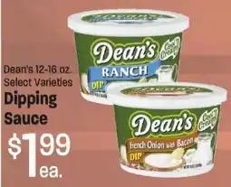 Maceys Dean's Ranch Dipping Sauce offer
