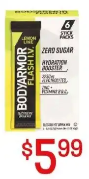 Maceys Bodyarmor flash hydration booster lemon lime offer