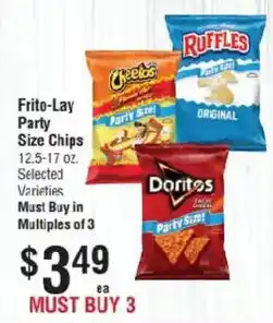 Smart & Final Frito-Lay Party Size Chips offer
