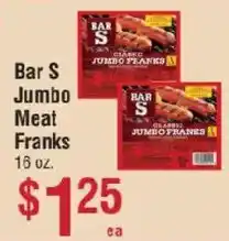 Smart & Final Bar S jumbo meat franks offer